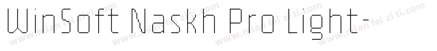 WinSoft Naskh Pro Light字体转换